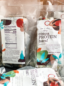 Cocoa Protein Bars โปรตีนโกโก้เข้มข้นบาร์รสเนยถั่ว