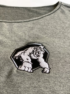 Oversize Training Top GREY w Team Gorilla Embroidered Logo NOT Screenprint
