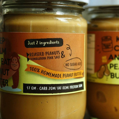 Homeblend Pure Peanut Butter 100% เนยถั่วคลีนมาก 100% ไม่มีน้ำมันพืช