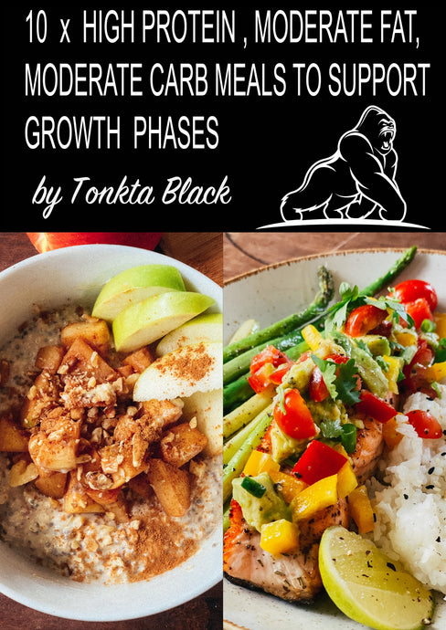 10xHigh Protein, Moderate Fat & Carb Meals to support Growth Phases (BODYBUILDING EDITION)
