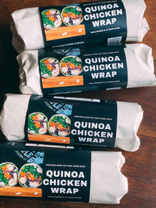 แร้ปไก่ไม่ติดหนัง "คลาสสิคคีนัวและเชียร์ซีด" Classic Quinoa & Chia Seeds Chicken Wraps