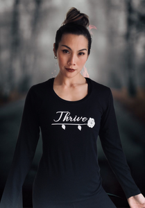 (M) KAREN AIRY BLACK LONG SLEEVE THRIVE