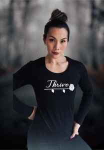 (M) KAREN AIRY BLACK LONG SLEEVE THRIVE