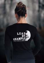 Load image into Gallery viewer, LUNA BLACK LONG SLEEVE LEAD BY EXAMPLE (BACK)