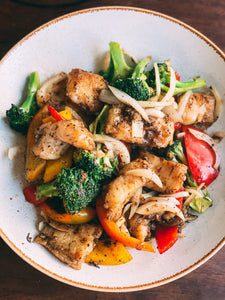 Pangasius Fillets Black Pepper Sauce stir-fry