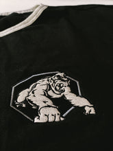 Load image into Gallery viewer, Oversize Training Top Black w Team Gorilla Embroidered Logo NOT Screenprint